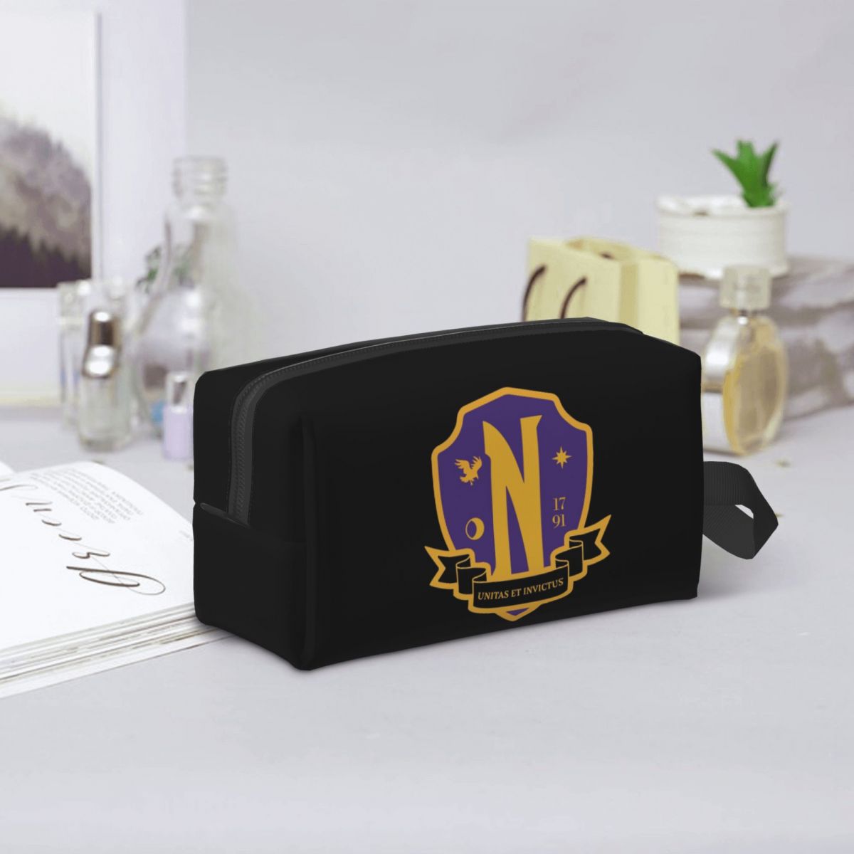 Beauty Makeup Academy - Nevermore Academy Crest (clean) Makeup Bag