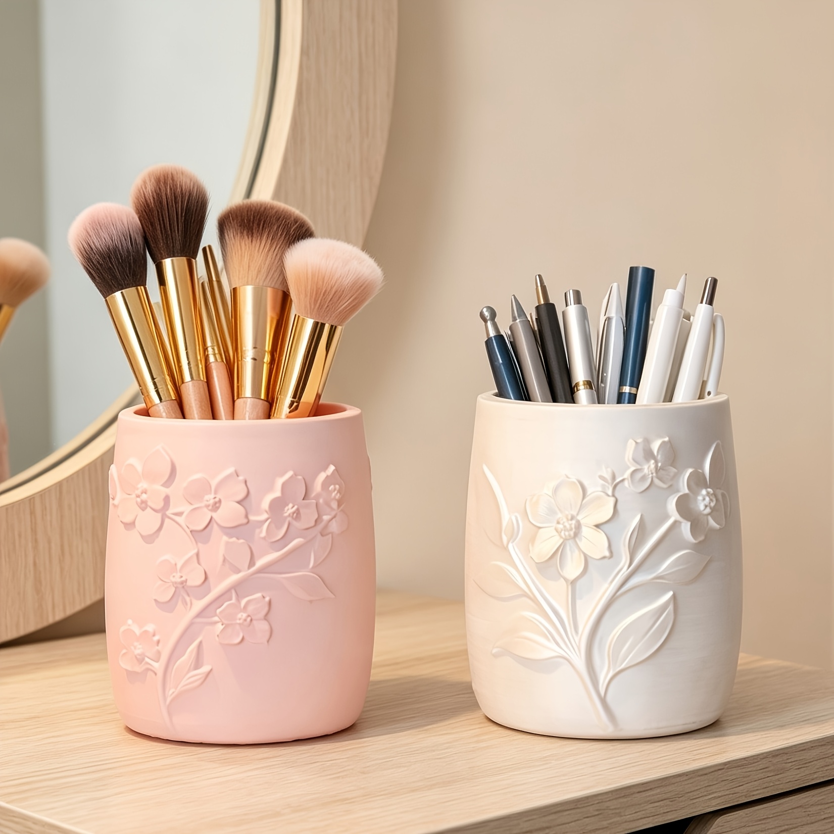 2/1 Piece Set Embossed Flower  - огляд і ціна Beauty Makeup Vanity Set